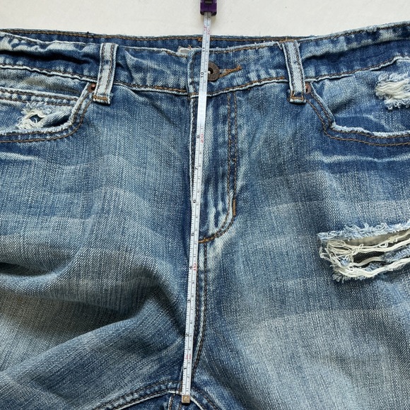 Soundgirl Women's Blue Distressed Ripped Boyfriend Jeans Size 13 - Picture 7 of 8